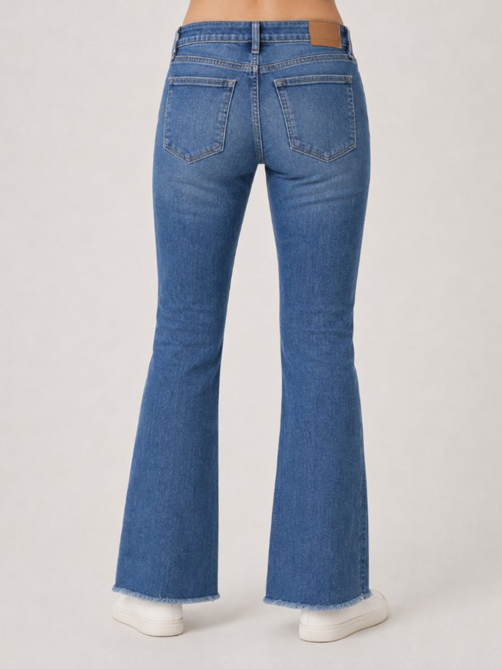 Lucky Brand Lolita Boot Jeans 12/31 Medium Wash Bootcut Raw Hem